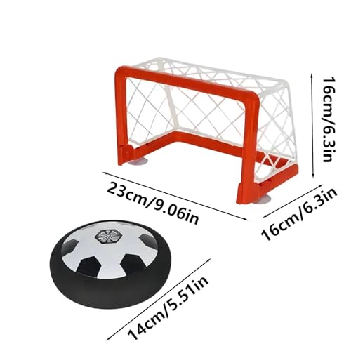 Hover Soccer Game, Floating Air Design, 1SET, Light Up Electric Floating Hockey Toy, Indoor Tabletop Air Soccer Disk Set, Family Entertainment, for Kids and Adults, Home Desk Party