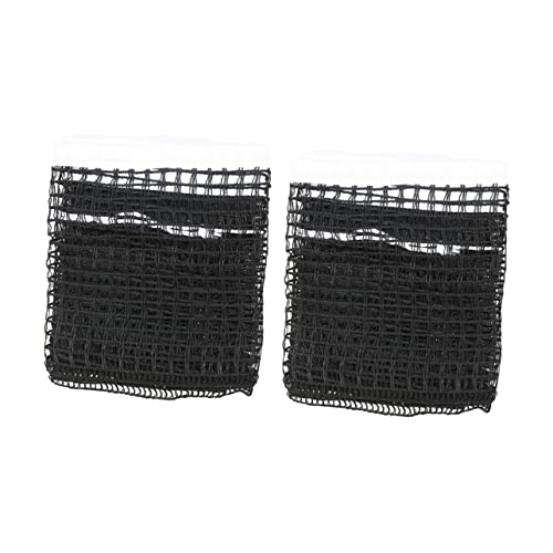 Toddmomy 2PCS Nylon Table Tennis Replacement Net Regulation Size Portable Pong Net for Indoor/Outdoor Use Easy Setup Compatible Standard Tables