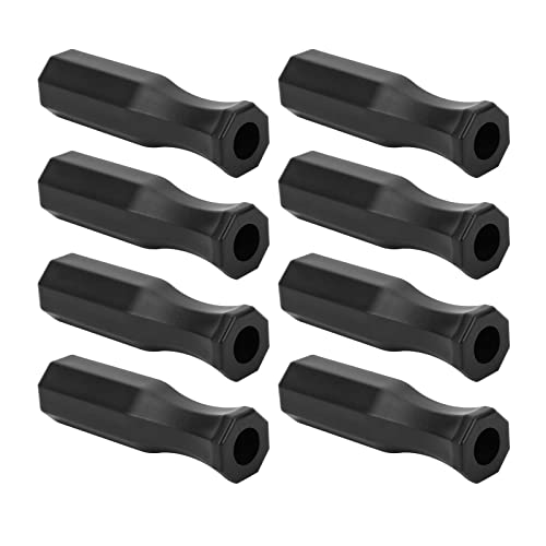 Cyrank 8pcs Foosball Table Handles, 4.7in Plastic Octagonal Handles for Standard Foosball Tables Handle Grip for Table Top Game Replacement Handle Part Foosball Accessories