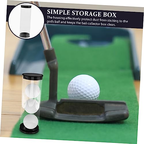 Happyyami Golf Tube Golfs Organizers Baseball Display Case Small Display Golf Display Case Golf Ball Tube Golf