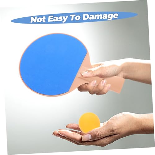 Outanaya Table Tennis Racket Set Pong Paddle Plastic Elasticity Bat for Outdoor Games