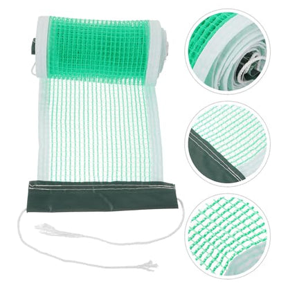 Hemobllo Table Tennis Net Replacement Thickened Durable Mesh Pong Net for Backyard Indoor Garden Sports Standard with Mesh Easy Install for Active Family Fun and Ball Games
