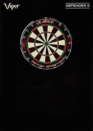 Viper Defender III Backboard & Sisal/Bristle Steel Tip Dartboard Bundle - style: Deluxe