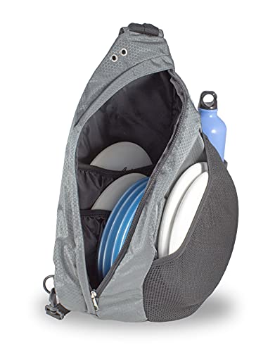 Disc Golf Backpack Slinger Bag | 6-12 Discs | Multiple Colors - color: Gray