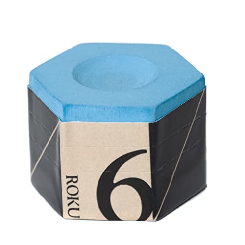 KAMUI ROKU Pool cue Billiard Chalk - Blue - with Chalk Holder