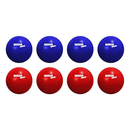 Skatta Ball Premium Yard Game Set - Outdoor Bocce and Shuffleboard Hybrid Lawn Play for Adults & Family - Weatherproof Backyard Beach Activity Kit with 2 Target Boards, 8 Rolling Balls