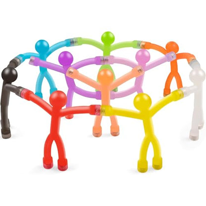 Magnetic Travel Toys for Toddlers Kids, Fidget Toys Airplane Car Travel Activities Essential,Road Trip ‌Sensory Toys Magnet People Men, Toys for 3 4 5 6 7 8 Year Old -10PCS - style: Translucent-10