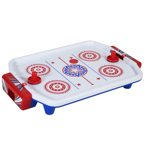 Merchant Ambassador Retro Arcade Electronic: Air Hockey - Tabletop Game, Powerful Airflow, 2 Players, Ages 6+