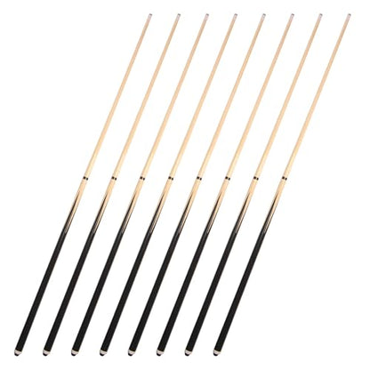 Pool Cues 2-Piece 58 Inch House Bar Billiard Cue Sticks 19oz - 21oz 13mm Glue-on Tips Hardwood Wooden Cues Set of 2 / Set of 4 / Set of 6 - style: 8, Pack