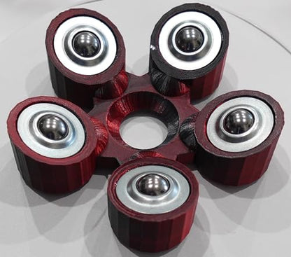 Bowling Ball Spinner - color: Red and Black