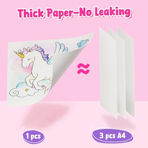 JoyCat Paint with Water Coloring Books, Art & Craft Activity, Princess No Mess Art for Kids Ages 4-8, Craft Kits & Supplies, DIY Creative Activity, Gifts for Girls & Boys - style: Princess & Magical Pony 1