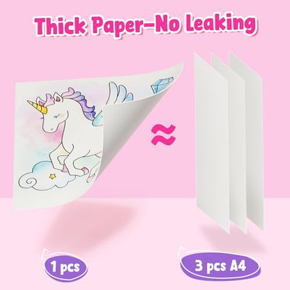JoyCat Paint with Water Coloring Books, Art & Craft Activity, Princess No Mess Art for Kids Ages 4-8, Craft Kits & Supplies, DIY Creative Activity, Gifts for Girls & Boys - style: Princess & Magical Pony 1