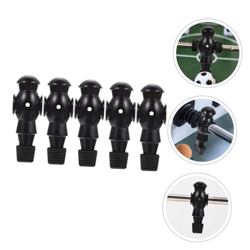 Zerodeko 5Pcs Tournament Style Foosball Player Replacement for Table Football Machines Construction Soccer Machine Accessories Compatible with Standard Foosball Rods