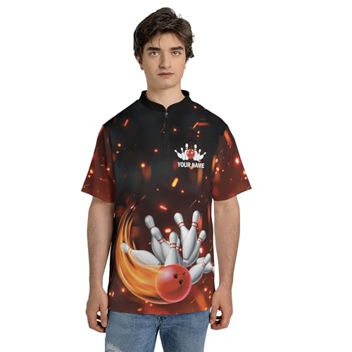 Personalized Custom Jersey for Men, Uniform Shirt for Bowling Team Gift - color: D3
