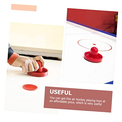 1set Air Hockey Replacement Pucks and Paddles Hockey Accessories Sliders for Indoor Game Tables and Family Fun