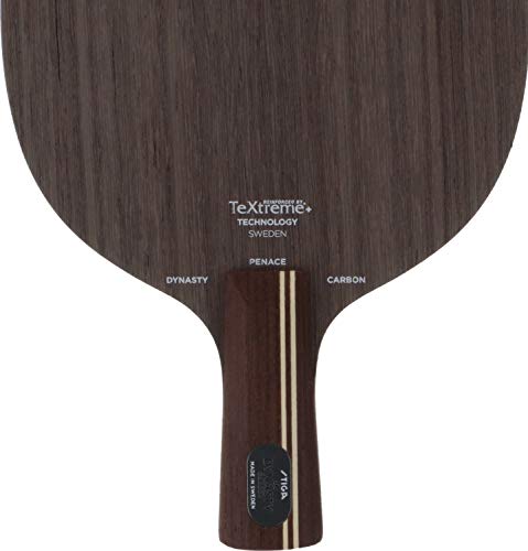 STIGA Table Tennis Racket, Forgiveness Model, Dynasty Carbon, Pen Holder, for Attacks, Includes Special Materials | Pen Holder - style: Fine Chinese Style Pen