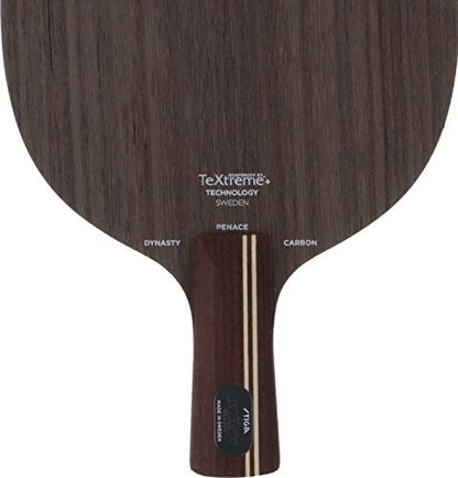 STIGA Table Tennis Racket, Forgiveness Model, Dynasty Carbon, Pen Holder, for Attacks, Includes Special Materials | Pen Holder - style: Fine Chinese Style Pen
