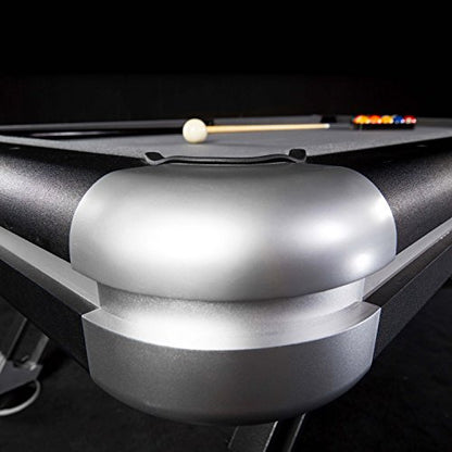 MD Sports 7.5' Titan Pool Table, Drop Pocket Billiard Table, Durable Steel Legs with Pool Ball and Cue Stick Set, Perfect for Family Game Rooms - style: 7.5 Ft. Titan