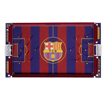 Binho Board Classic Board Game FC Barcelona Football Club Edition - 2-Player Fast-Paced Finger Flicker Pinball Family Board Game - Portable Tabletop Sports Game Set for Any Occasion