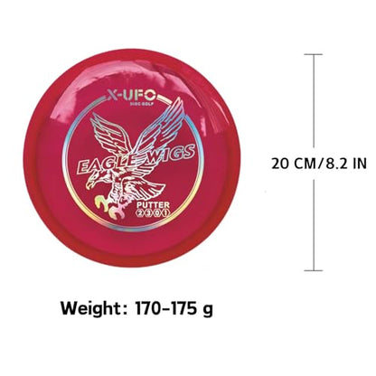 X-UFO Disc Golf Set - Disc Golf Starter Set, Includes 1 Putter, 1 Driver, and 1 midrange disc, Weighing 170-178 Grams Suitable for Beginners and Professional disc Golf tournaments - color: Set 3