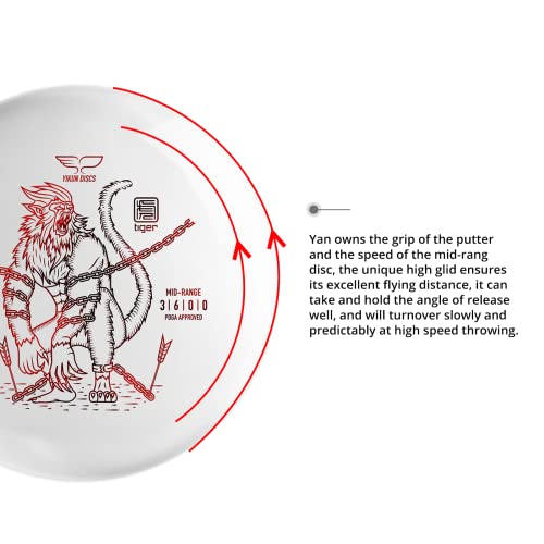 Yikun Disc Golf Midrange | PDGA Approved | Stable Discs | 165-170g | Versatile Midrange Perfect for Outdoor Games & Competition