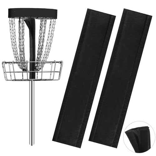 Arrowbash 2 Pcs Disc Golf Basket Silencer Disc Sports Sound Proof Basket Quieter Portable Golf Accessories Targeting Stripes for Putting Practice Target Game