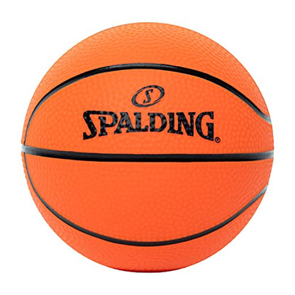 Spalding Mini Indoor Basketball Hoop with Ball, Over the Door Mount, Durable Backboard & Breakaway Rim