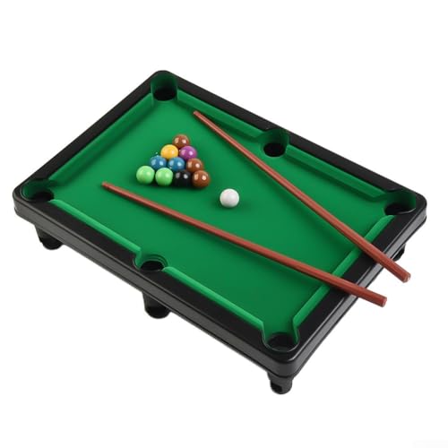 Pool Table Set, Thick Frame with Rounded Corners, Portable Indoor Snooker Game and Adults Family - color: S