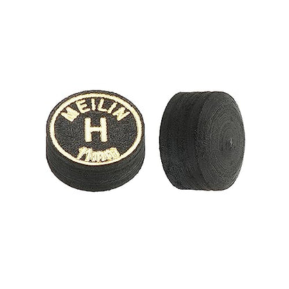M METERXITY Pool Cue Tips - Laminated Billiard Cue Tips Multiple Layer Faux Leather Apply to Pool Cues/Snooker - size: 11mm, style: Hard