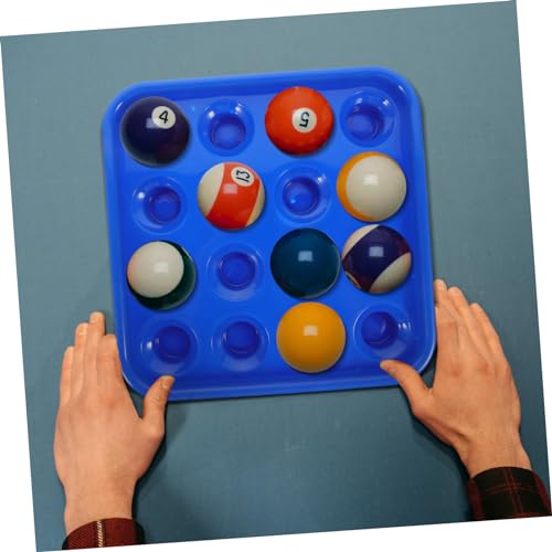 POPETPOP Billiard Storage Tray Pool Billiard Accessories Balls Snooker Pool Ball Holders Billiard Ball Holder - color: Blue