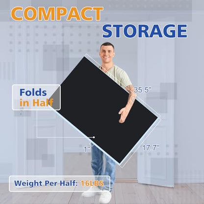 IUNNDS Table Tennis Table Topper for Billiard Table, 6FT Foldable Ping Pong Table Top for Pool Table, Table Tennis Conversion Top w/Net