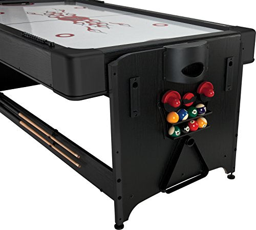 Fat Cat Original 2-in-1 7 Foot Pockey Multi Game Table, Air Hockey and Billiard Table Combo with 80 CFM Motor, Includes Accessories