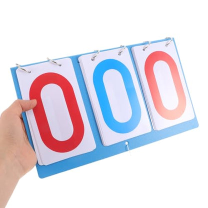 PRETYZOOM Multi-Sport Tabletop Scoreboard Flip Counter with 3-Digit Display, Plastic Portable Score Keeper for Football Basketball Volleyball Tennis Games