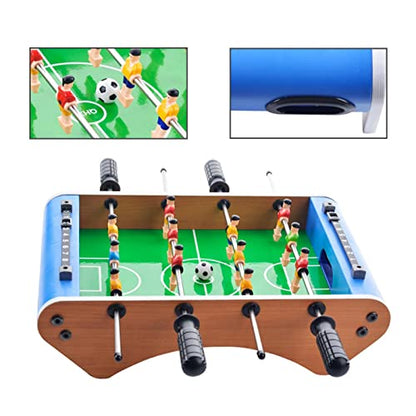 Compact Foosball Table for Adults and Kids | Portable Table Soccer Game Set | Family Fun Desk Football Game | Mini Table Top Soccer for Children