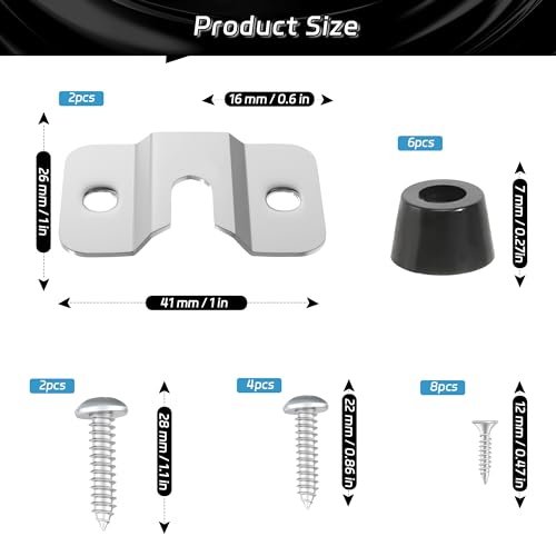 CyeeLife Dartboard Mounting Bracket,Dartboard Hanging Bracket for Steel Dart Games,Dart Accessories Kits (2 Set) - color: 2 Set