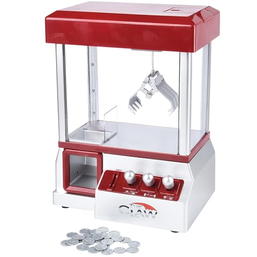 Etna Electronic Mini Claw Machine for Kids, Mini Candy Prize Dispenser Arcade Game with Sound, 30 Tokens, 10" x 7.90" x 13.5"