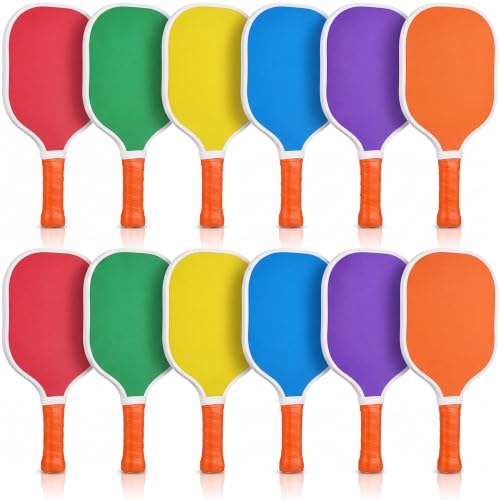 Wood Paddleball Racket Set PE Equipment for Elementary School Paddle Ball Racket with Non Slip Grip Physical Education Class Equipment for Men Women - size: Bright Solid