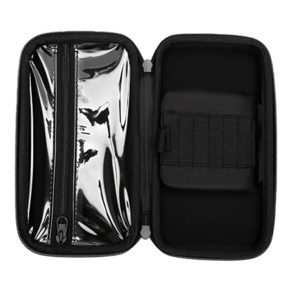 Bewinner Travel Darts Case for Soft Tip | Double Zipper EVA Carrying Bag, Shock Proof Black Storage for 6 Darts with Elastic Straps