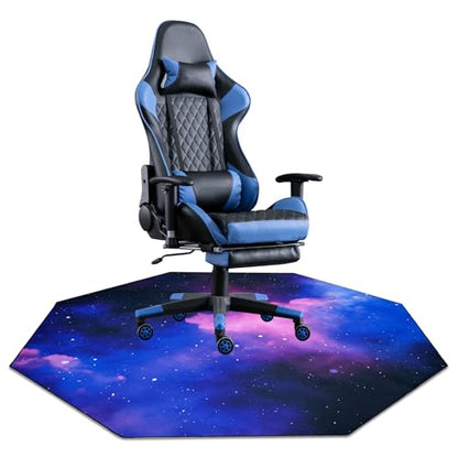 USTIDE Large Gaming Chair Mat for Carpet and Hardwood Floor - Office, Gaming Room Computer Chair Mat - color: Purple