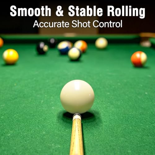White Pool Cue Ball 2-1/4" (57mm), Professional Grade Billiard Replacement Ball, 6oz for Standard Pool Tables
