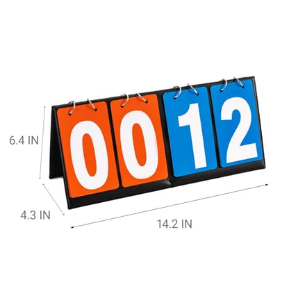 Scoreboard Score Keeper Score Flipper Waterproof Tear-Resistant and durablefor Basketball Tennis Sports
