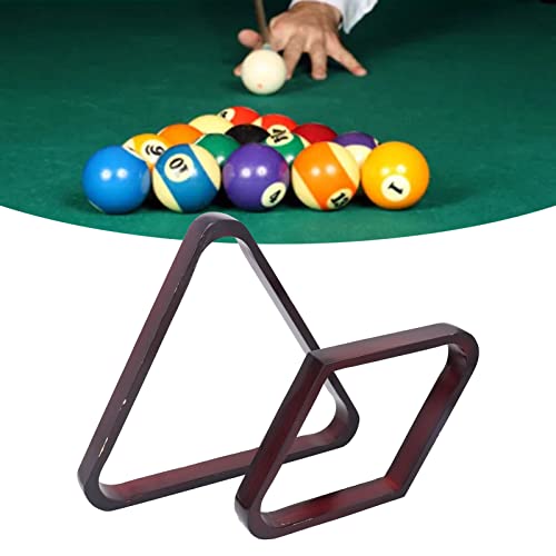 Set of 2 Wooden Billiard Ball Rack Set, Vintage Pine Wood Billiard 8 Ball Triangle Rack & 9 Ball Diamond Rack, Table Pool Ball Racks for 5.72Cm Large Billiards Wine Red