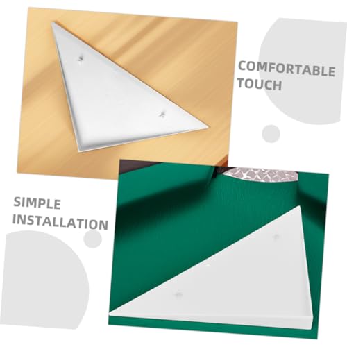 VANZACK 2pcs Triangle Edge Protectors for Foosball Tables Easy to Install Plastic Corner Covers Guards for Enhanced Game Setup Sleek Design for Modern Look