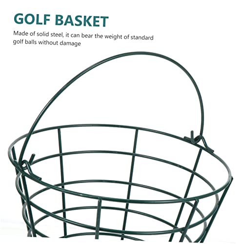 WOONEKY 1pc Stainless Steel Golf Storage Basket Capacity Golfs Carrying Container for Clean and Healthy Outdoor Use Wire Design
