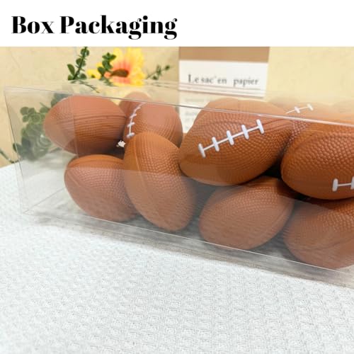 ALISSAR 20-Pack 3.4" Mini Football Stress Balls, Mini Foam Footballs for Football Party Superbowl Decoration, School Carnival Reward Gift
