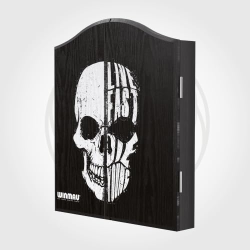 WINMAU Skull Design Deluxe Dartboard Cabinet - style: Blade 6
