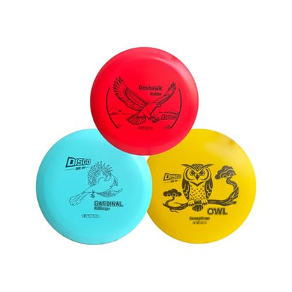 DISGO Disc 3-Disc Golf Set – Putter, Fariway Driver & Distance Driver | 170-176g | PDGA-Approved Starter Disc Golf | Great Beginner Kit for New Players & Amateurs (Plastic)