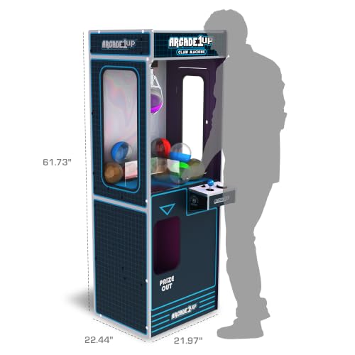 Arcade1Up Full-Size Claw Machine - Light-Up Marquee, Customizable - Perfect for Stuffed Animals, Plushies, Toys - Ultimate Arcade Game Room & Party Entertainment