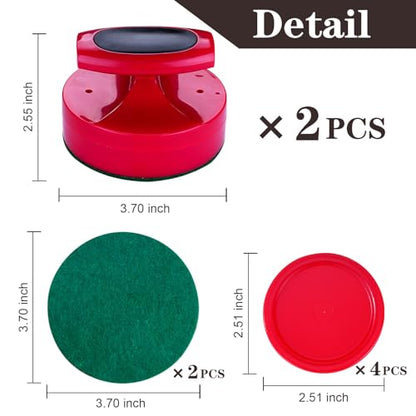 Air Hockey Pucks and Paddles,Air Hockey Strikers Pushers Air Hockey Table Replacement Accessories - color: Black