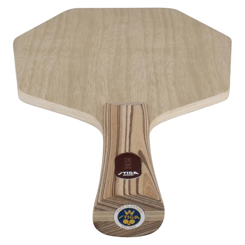 STIGA Pure Table Tennis Wood - Professional Offensive Table Tennis Wood Blade - 7 Layers of Pure Wood for Maximum Control, Precision and Power - Made in Sweden